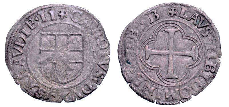 DUCATO DI SAVOIA. CARLO II Il Buono, 1504-1553. Parpagliola o Gran Bianco. I tipo.  - Auction Numismatics - Cambi Casa d'Aste