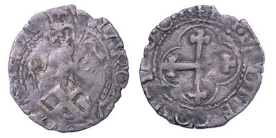 CARLO II Il Buono, Mezzo grosso, Ducato di Savoia, II tipo