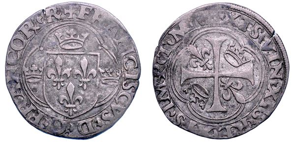TORINO. FRANCESCO I D'ANGOULEME, 1515-1547. Dozzeno.