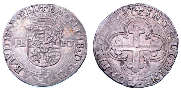 DUCATO DI SAVOIA. EMANUELE FILIBERTO Testa di ferro,  1538-1580. II Periodo Duca, 1559-1580. Bianco o 4 soldi 1567. I tipo.
