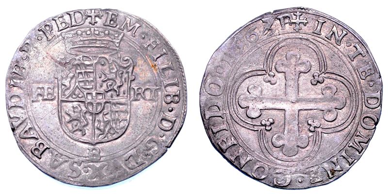 DUCATO DI SAVOIA. EMANUELE FILIBERTO Testa di ferro,  1538-1580. II Periodo Duca, 1559-1580. Bianco o 4 soldi 1567. I tipo.  - Auction Numismatics - Cambi Casa d'Aste