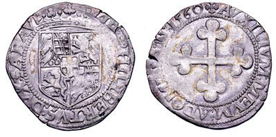 Ducato di Savoia, Emanuele Filiberto, Testa di ferro, 1538-1580, III tipo