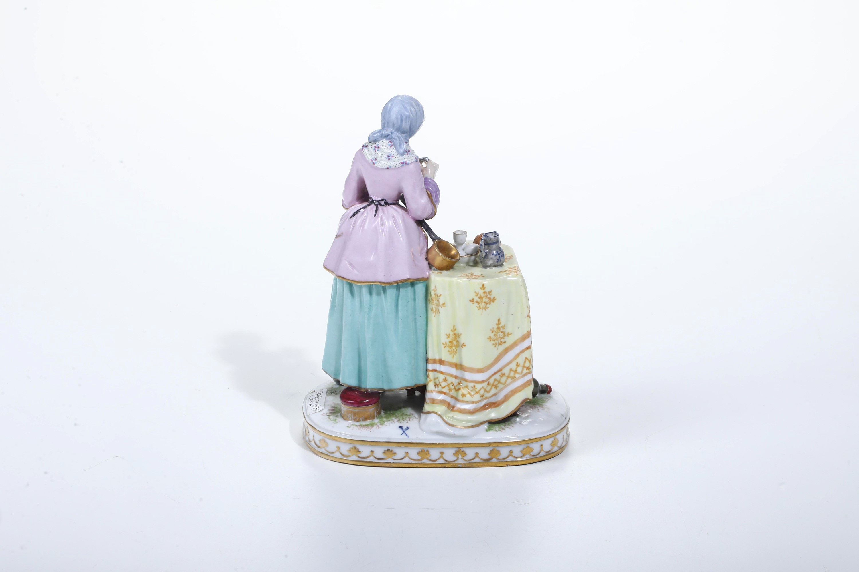 Figurina "La Menagère d'apres Chardin”. Parigi, fine XIX - primi del XX secolo.