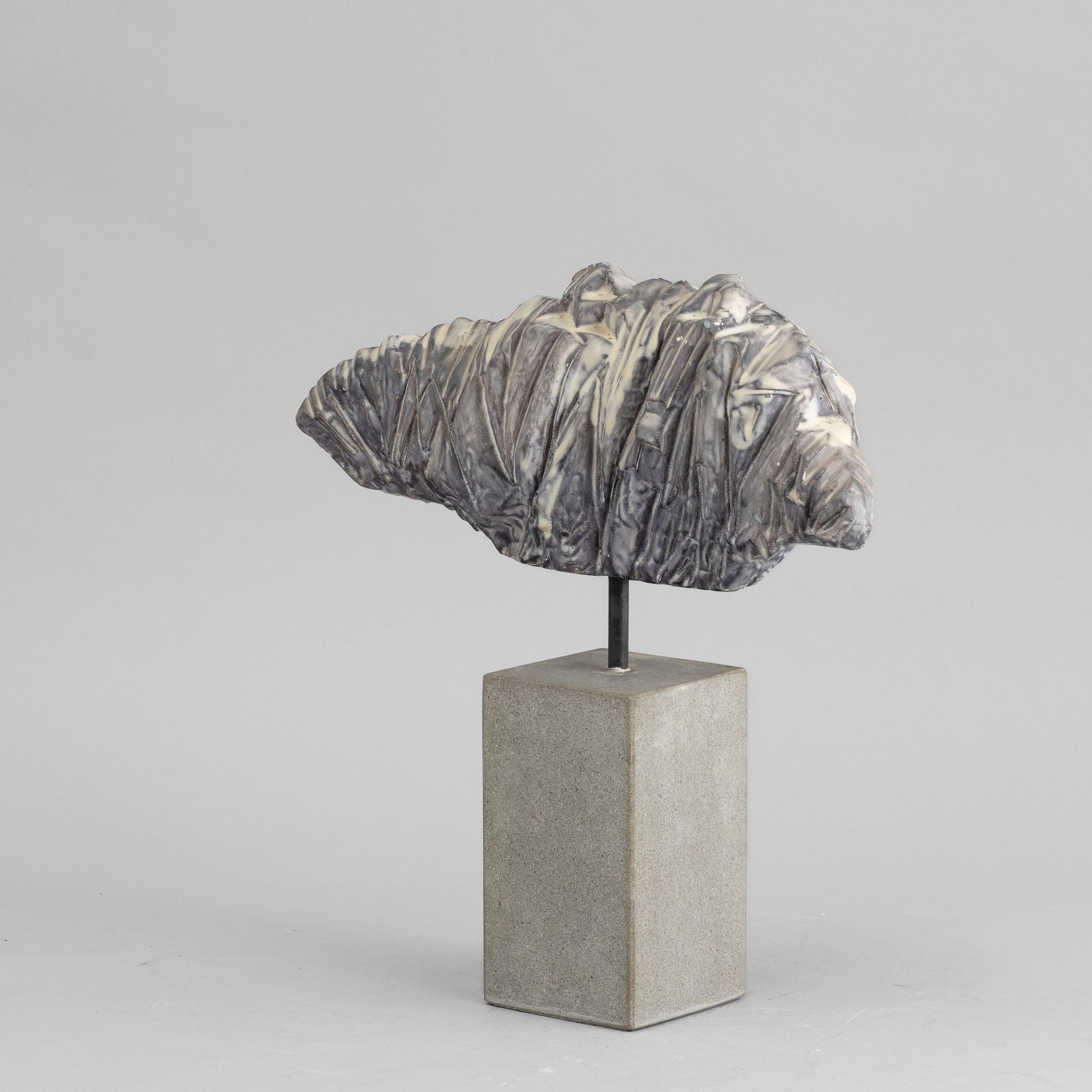 Marcello Fantoni - Scultura in ceramica a colaggio - Firenze 1974
