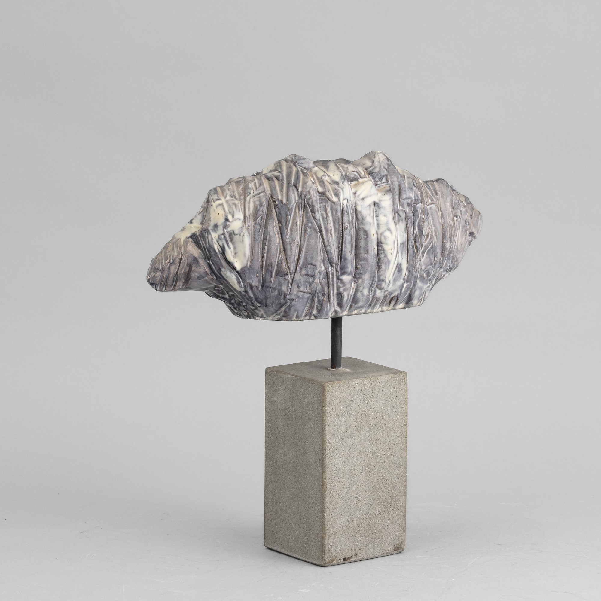 Marcello Fantoni - Scultura in ceramica a colaggio - Firenze 1974