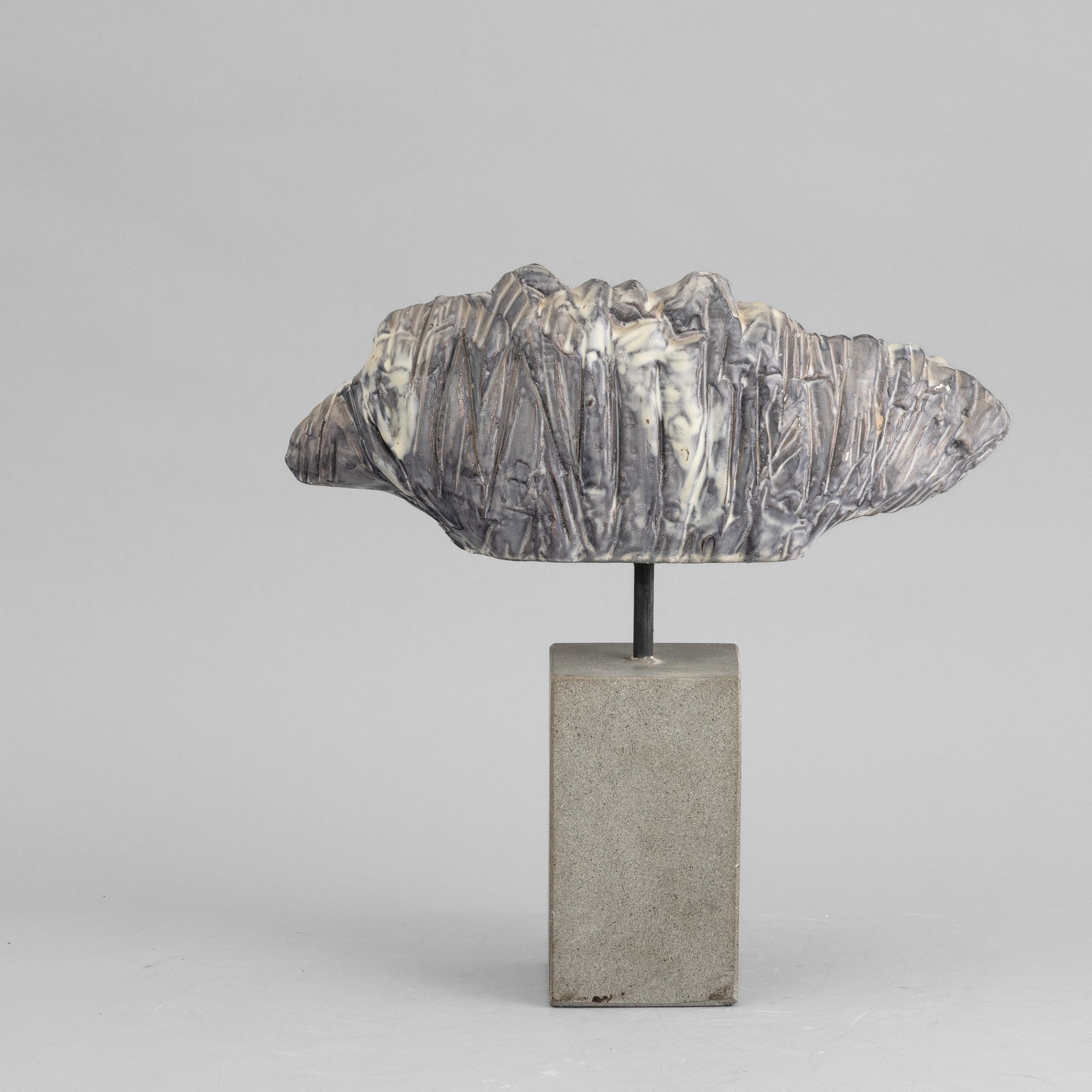 Marcello Fantoni - Scultura in ceramica a colaggio - Firenze 1974
