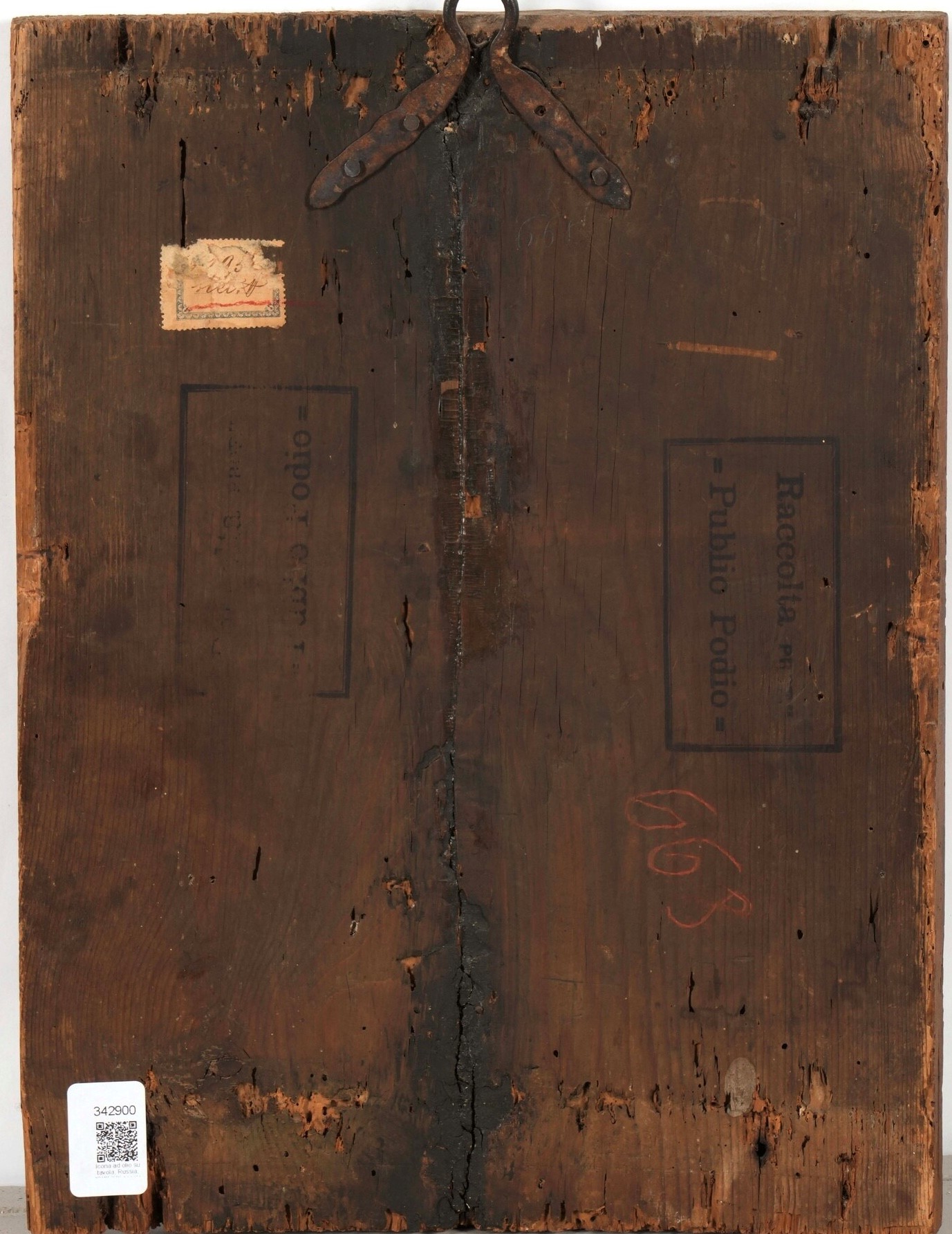 Icona della Trinità, olio su tavola, Russia, XVIII-XIX secolo