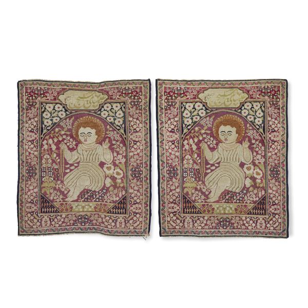 Coppia di tappeti Kirman, Persia inizio XX secolo