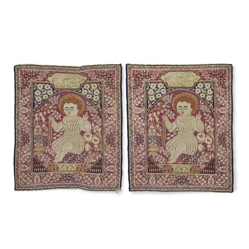 Coppia di tappeti Kirman, Persia inizio XX secolo  - Asta Dimore Italiane - Cambi Casa d'Aste