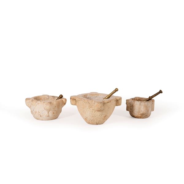 Tre mortai. XVIII secolo