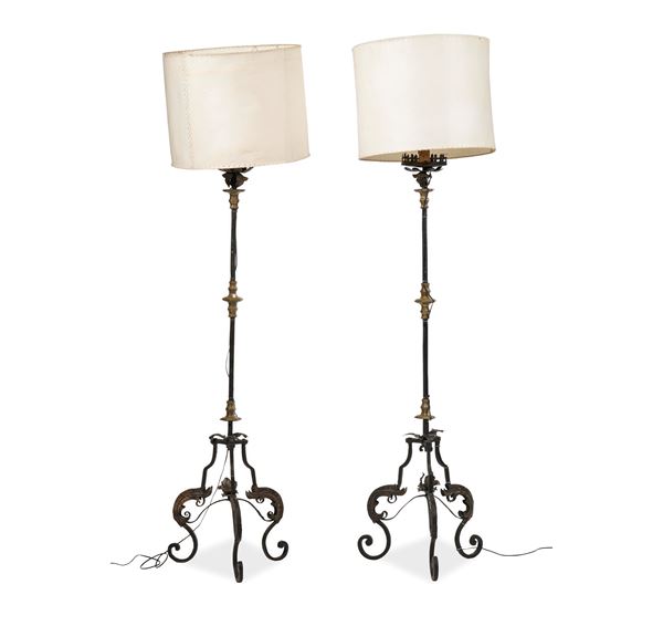 Coppia di torciere. Arte del XVIII-XIX secolo