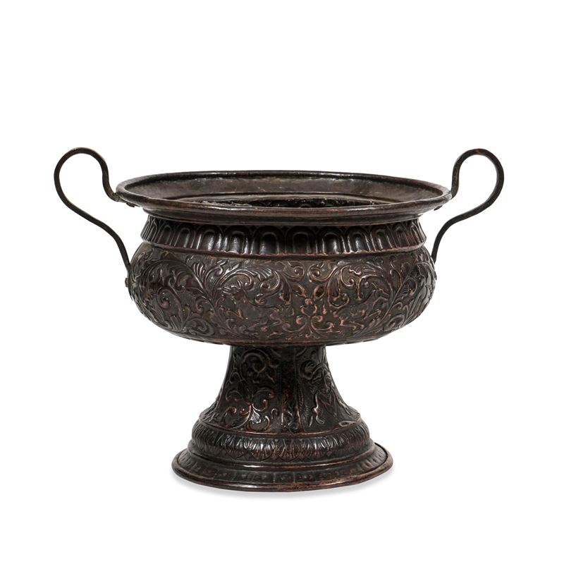 Braciere biansato. Italia, XVII-XVIII secolo  - Auction Italian Mansions - Cambi Casa d'Aste