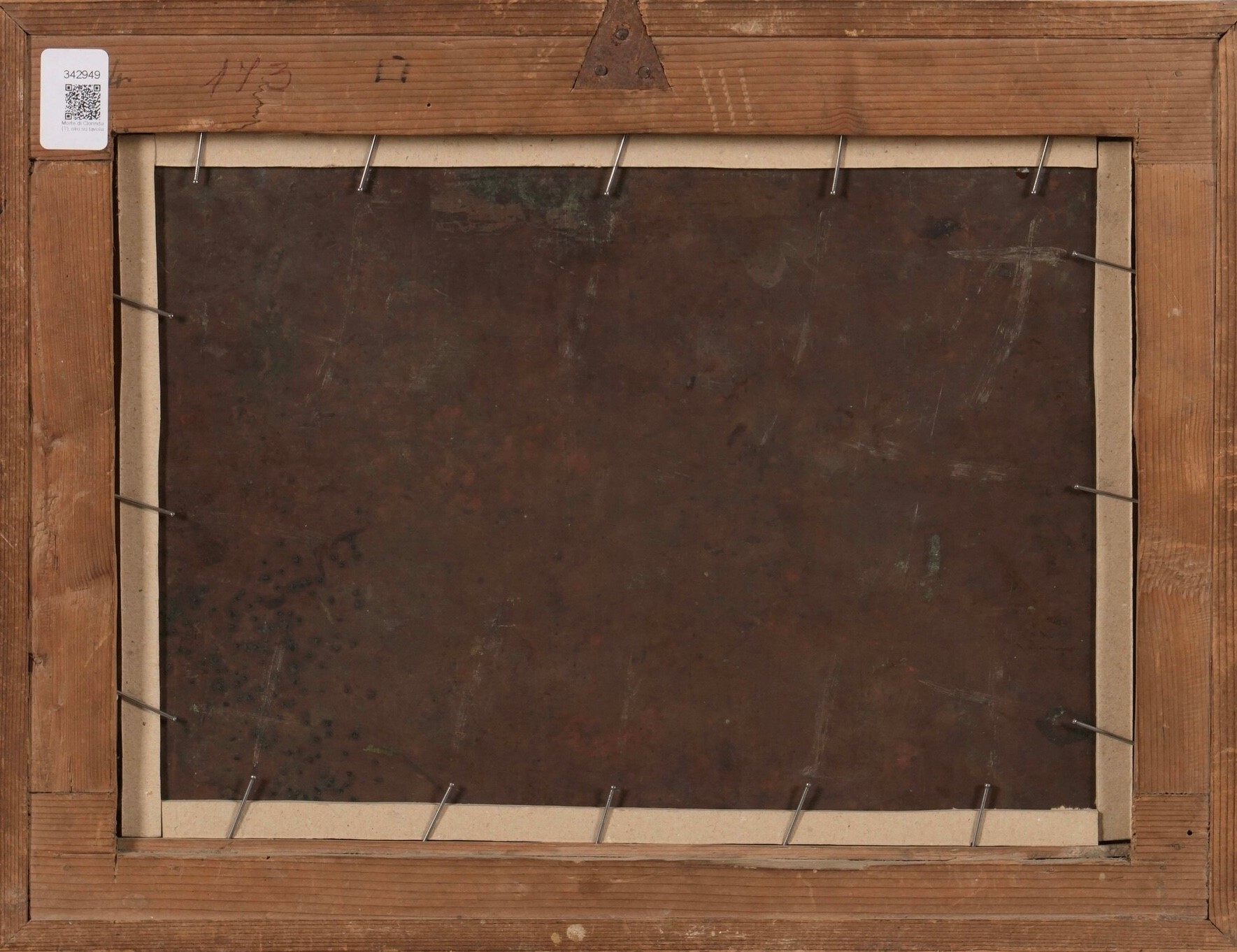 Scuola del XVII-XVIII secolo, Morte di Clorinda (?), olio su rame