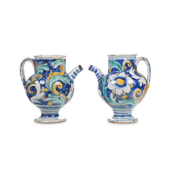 Coppia di orcioli. Caltagirone, XVIII secolo.
