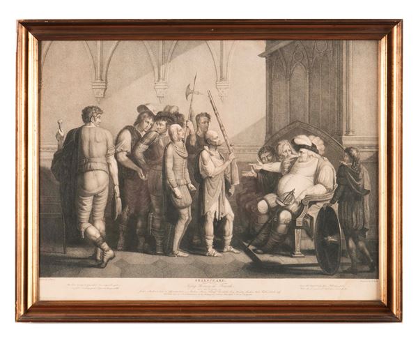 Incisione da Shakspeare, Inghilterra, XIX secolo