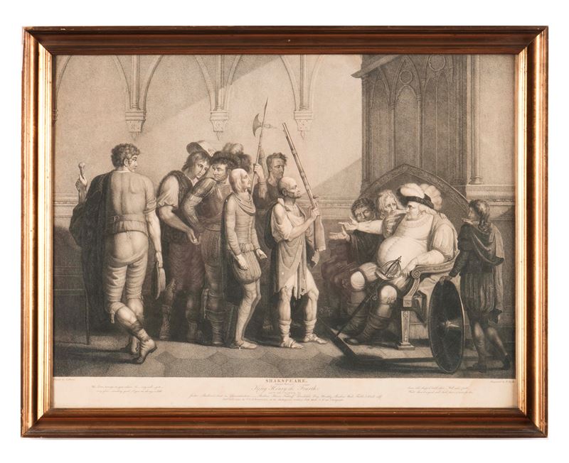 Incisione da Shakspeare, Inghilterra, XIX secolo  - Asta Dimore Italiane TIME - Cambi Casa d'Aste