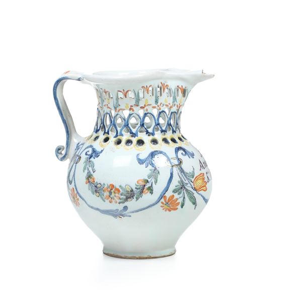 Boccale "bevi se puoi". Nove, probabilmente XIX secolo.