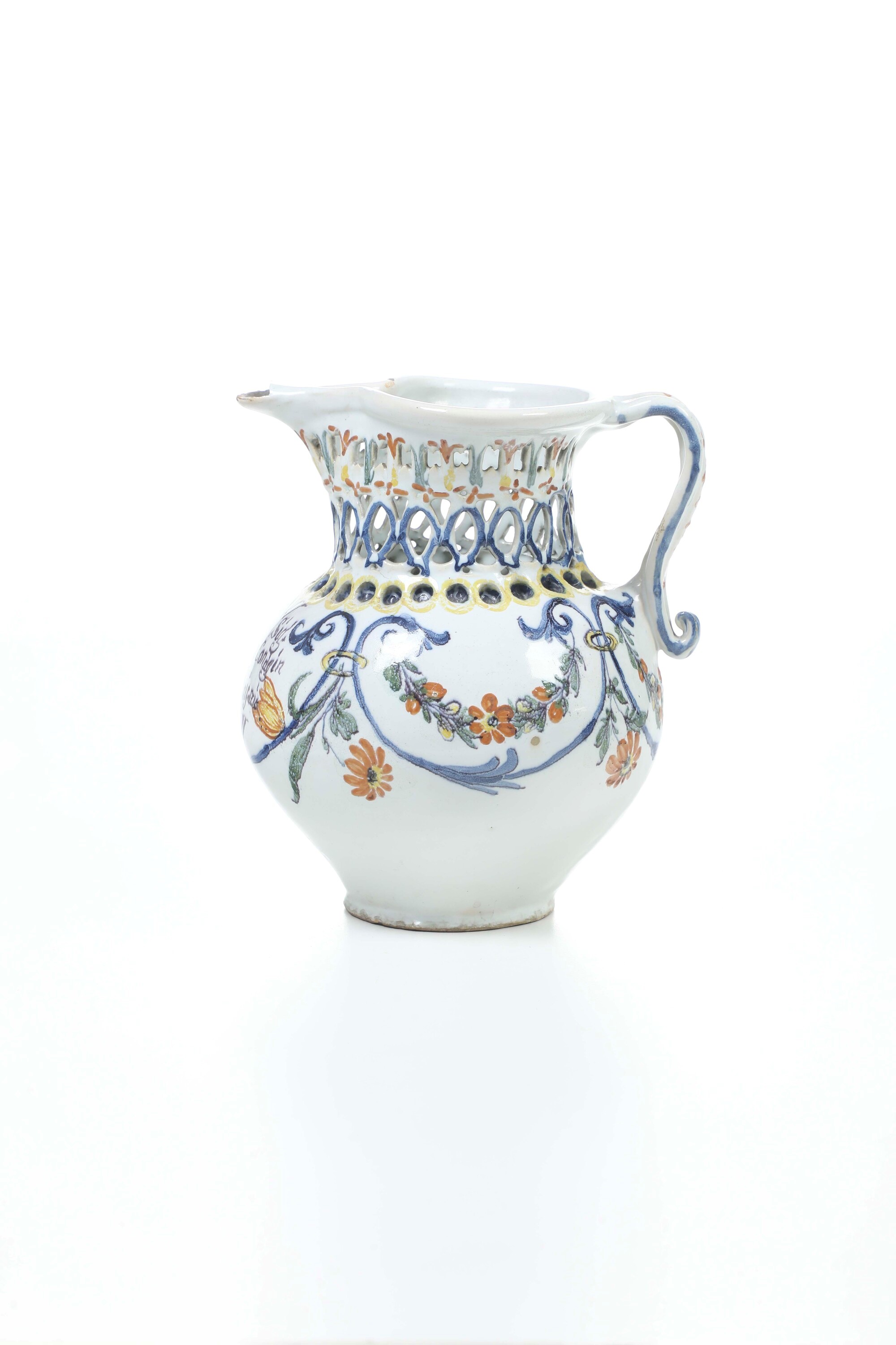 Boccale "bevi se puoi". Nove, probabilmente XIX secolo.