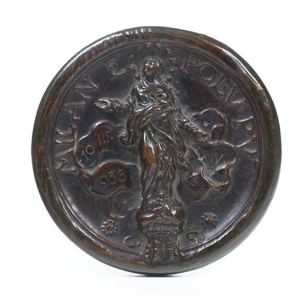 Placca votiva in bronzo