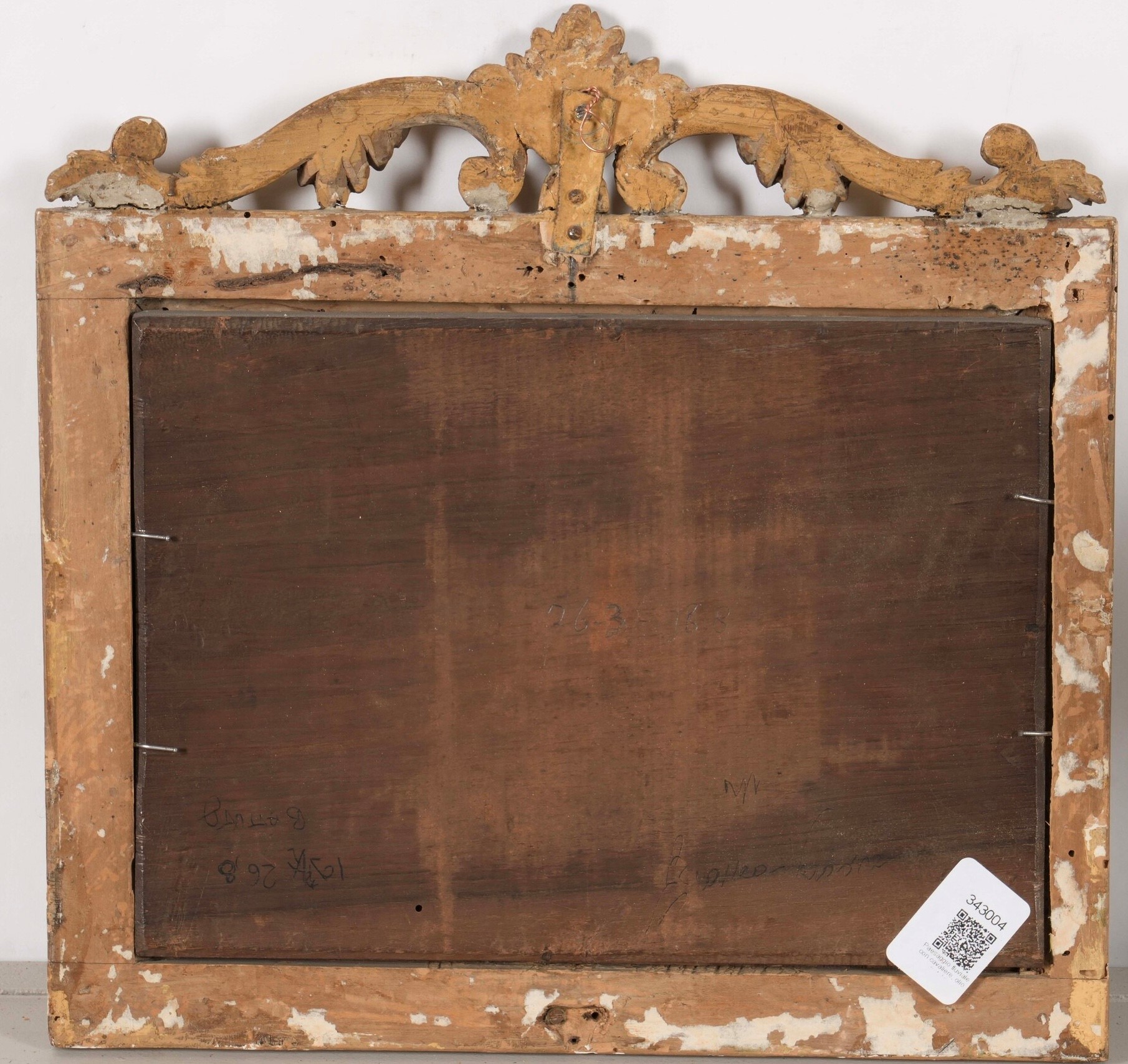Scuola del XVIII secolo, Paesaggio fluviale con cavaliere, olio su tavoletta