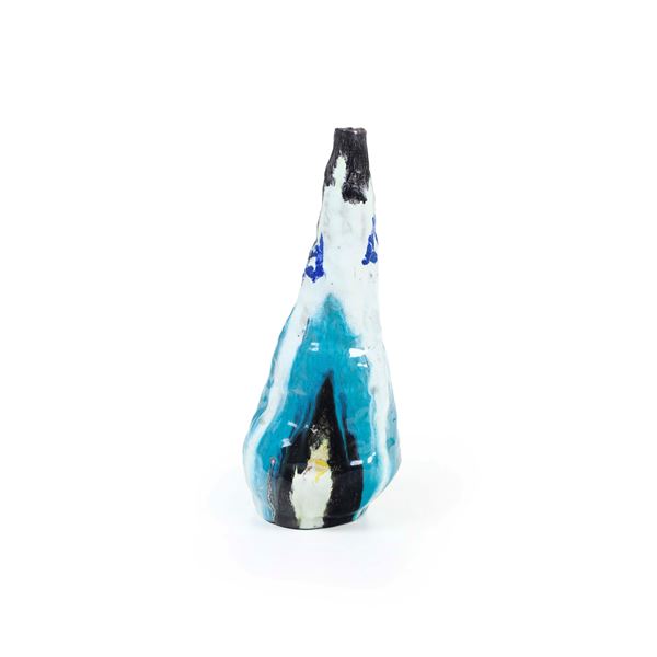 Vaso in ceramica, firmato Berta