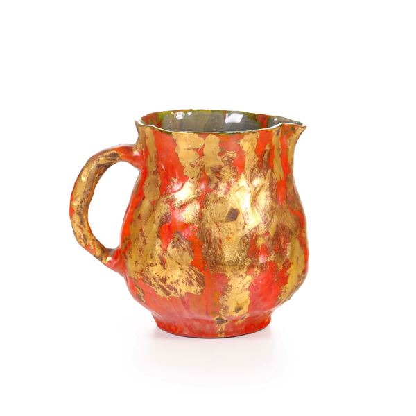 Brocca in ceramica, firmata Berta