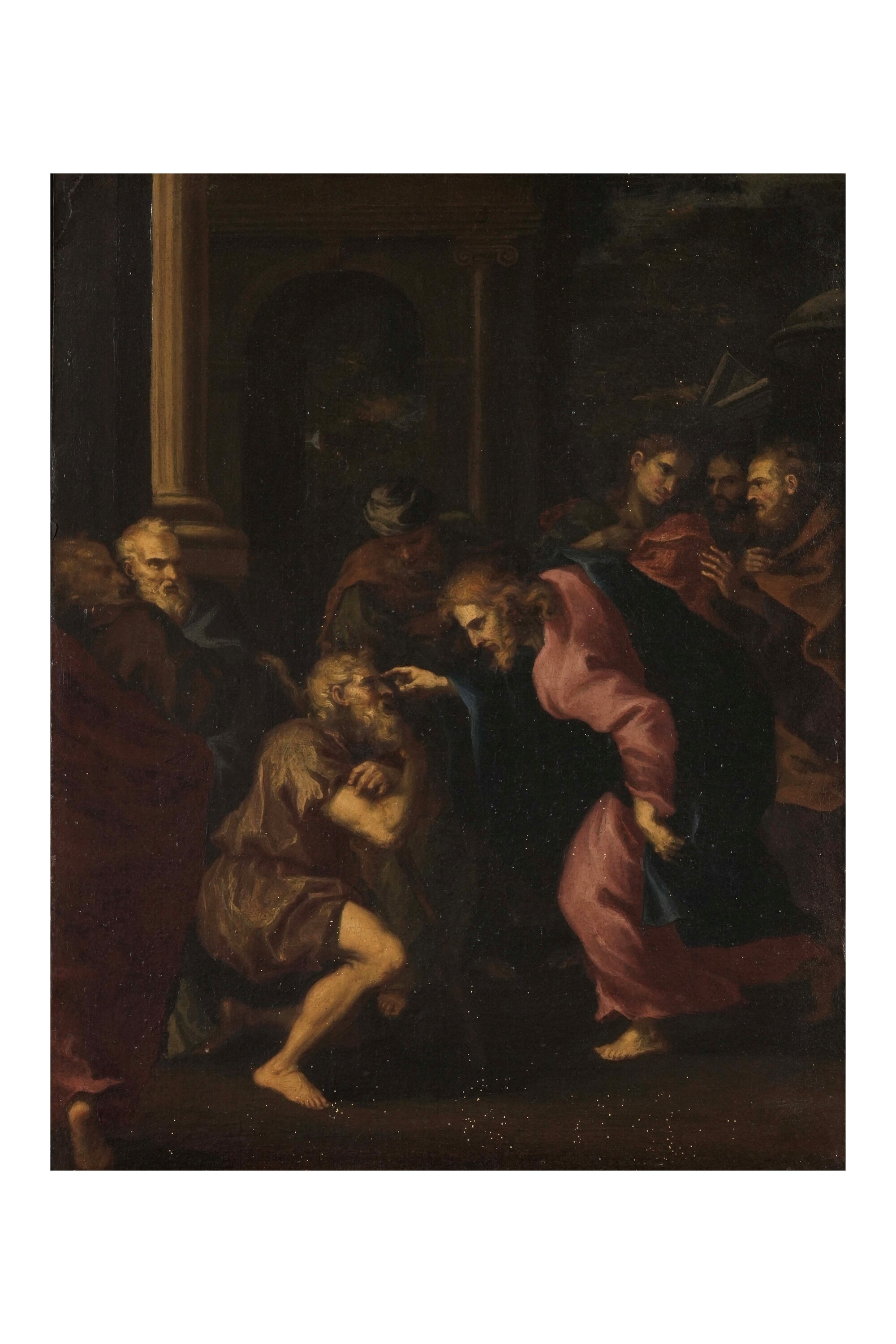 Scuola veneta del XVIII secolo, Miracolo di Gesù, olio su tela