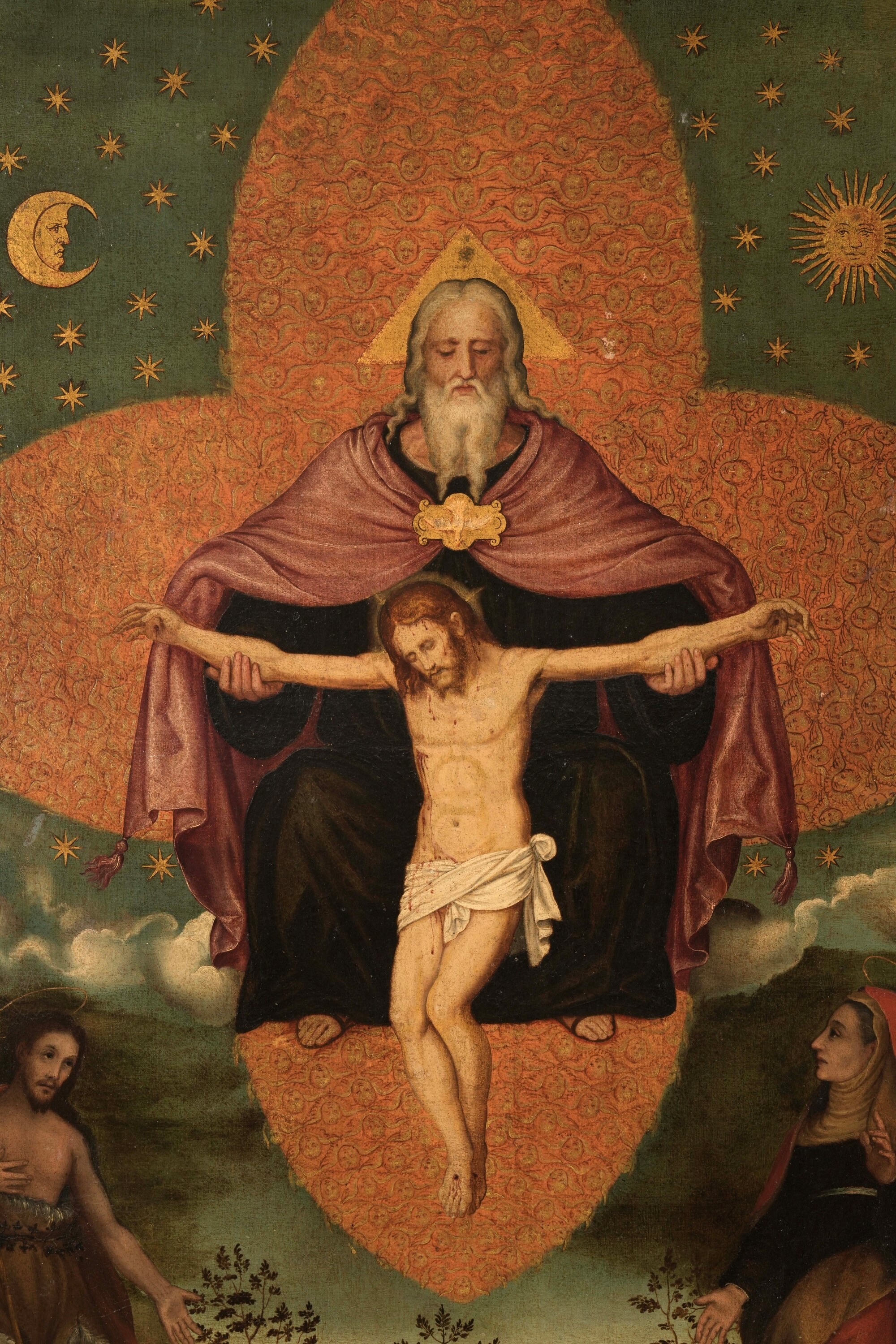 Nei modi della pittura del XVI secolo, Trono di Pietà, olio su tela