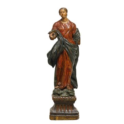 Figura femminile, Legno dipinto, Veneto, XVIII secolo