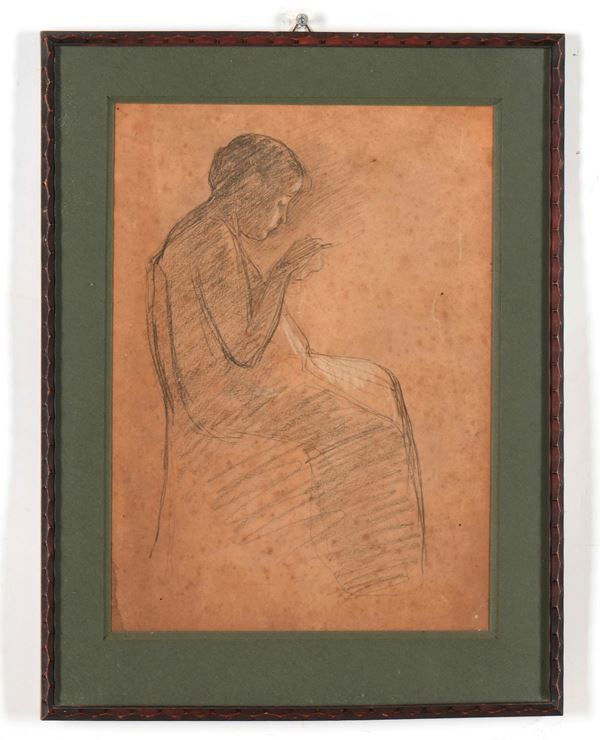 Anonimo del XX secolo Figura femminile seduta