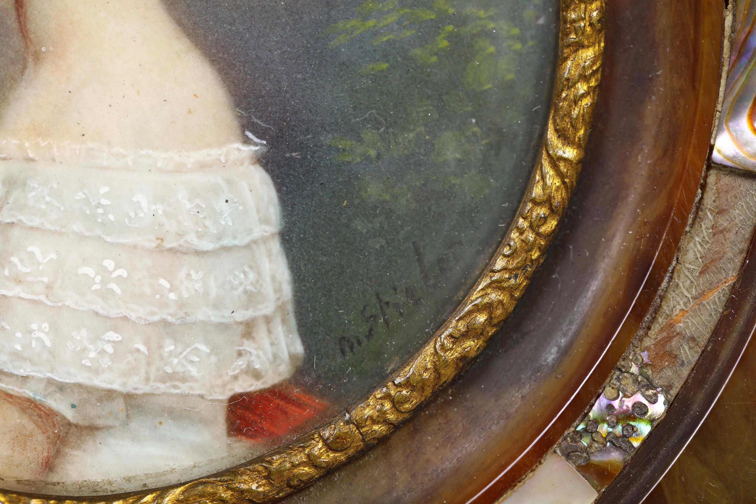 Miniatura Raffigurante Ritratto Femminile, Firmata M. Stieler, XIX Secolo