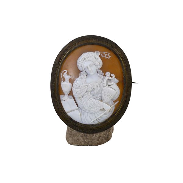 Cammeo raffigurante allegoria. XIX secolo