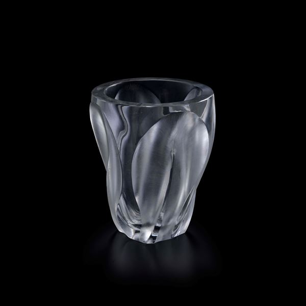 Vaso. <BR>Francia, Manifattura Lalique, XX secolo.