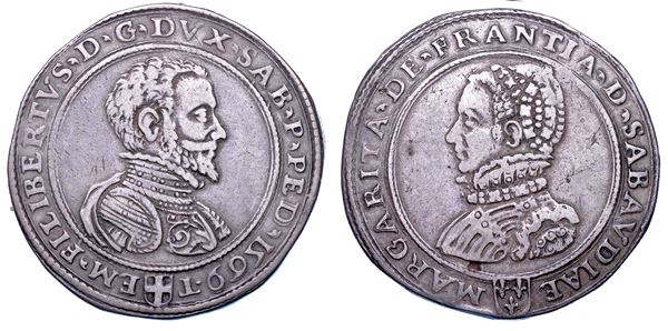 DUCATO DI SAVOIA. EMANUELE FILIBERTO Testa di ferro,  1538-1580. II Periodo Duca, 1559-1580. Scudo in  [..]