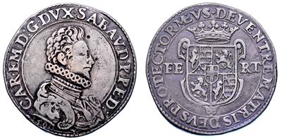 Carlo Emanuele I, Ducatone 1590, IV tipo