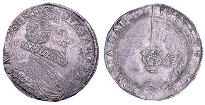 DUCATO DI SAVOIA, Carlo Emanuele I Il Grande, Scudo s.d. II Tipo, Spadino (1580-1630)