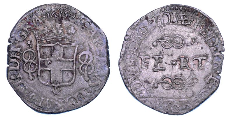 DUCATO DI SAVOIA. CARLO EMANUELE I Il Grande, 1580-1630. Da 6 soldi 1629.  - Asta Numismatica - Cambi Casa d'Aste