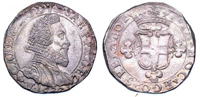 Carlo Emanuele I Il Grande, Ducato di Savoia, 2 fiorini, 1626, IV tipo