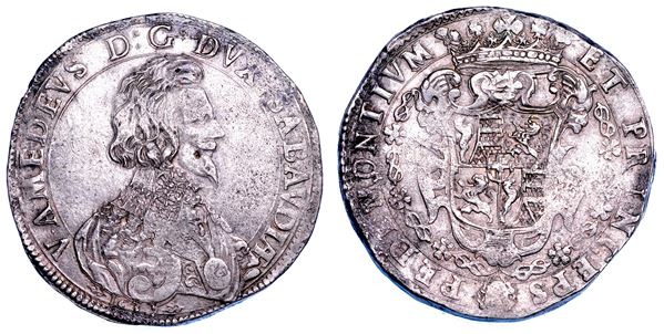 DUCATO DI SAVOIA. VITTORIO AMEDEO I Il Leone di Susa,  1630-1637. Ducatone 1632.