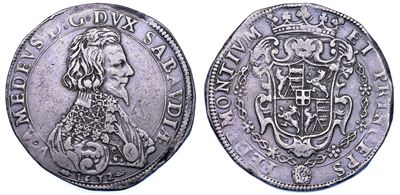 VITTORIO AMEDEO I, Ducatone del Ducato di Savoia, 1632