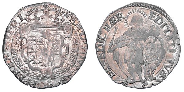 DUCATO DI SAVOIA. VITTORIO AMEDEO I Il Leone di Susa,  1630-1637. Da 5 soldi s.d.