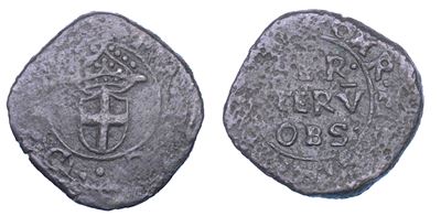 Ducato di Savoia, Francesco Giacinto Fior di Paradiso, Mezzo soldo 1638 - Assedio Spagnolo del 16...