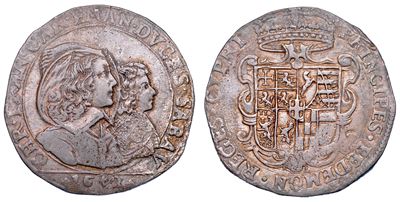 Ducato di Savoia, Carlo Emanuele II e Cristina di Borbone, Ducatone 1642
