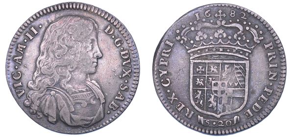 DUCATO DI SAVOIA. VITTORIO AMEDEO II, 1675-1730 (Secondo Periodo: Duca di Savoia, 1680-1713). Lira 1682. I tipo.