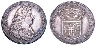 Vittorio Amedeo II, Lira 1690, Ducato di Savoia (II tipo)