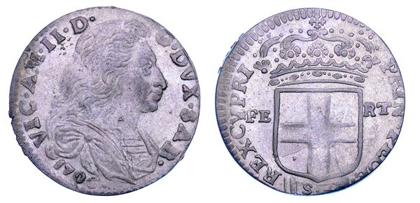 DUCATO DI SAVOIA. VITTORIO AMEDEO II, 1675-1730 (Secondo Periodo: Duca di Savoia, 1680-1713). 5 Soldi 1706. III tipo.