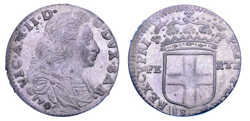 DUCATO DI SAVOIA. VITTORIO AMEDEO II, 1675-1730 (Secondo Periodo: Duca di Savoia, 1680-1713). 5 Soldi 1706. III tipo.  - Auction Numismatics - Cambi Casa d'Aste