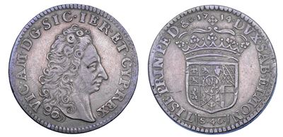 Vittorio Amedeo II, Ducato di Savoia, 2 Lire 1714