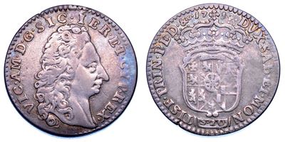 Vittorio Amedeo II di Savoia, Lira 1714, Ducato di Savoia
