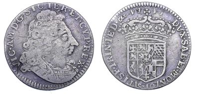 Vittorio Amedeo II, Mezza Lira 1717, Ducato di Savoia